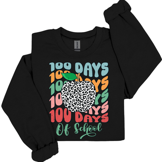 100 Days of School Sweater "100 Days of School" Cozy Teacher Sweatshirt