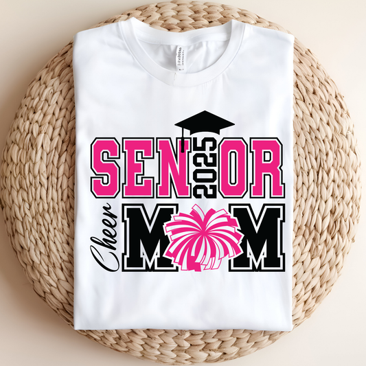 Cheer Mom - Senior Class of 2025 Cheer Mom Graduation Tee