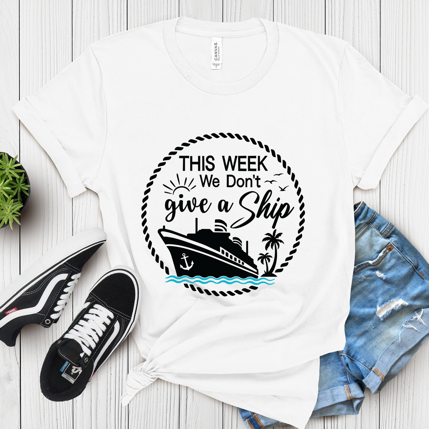 Vacation Shirt - This Week We Don't Give a Ship - Summer Vacay T-Shirt