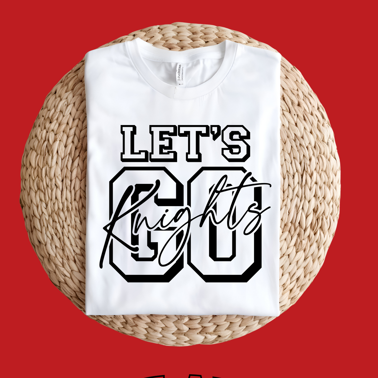 Knights School Spirit Shirt - Let's Go Knights - Rep the Knights