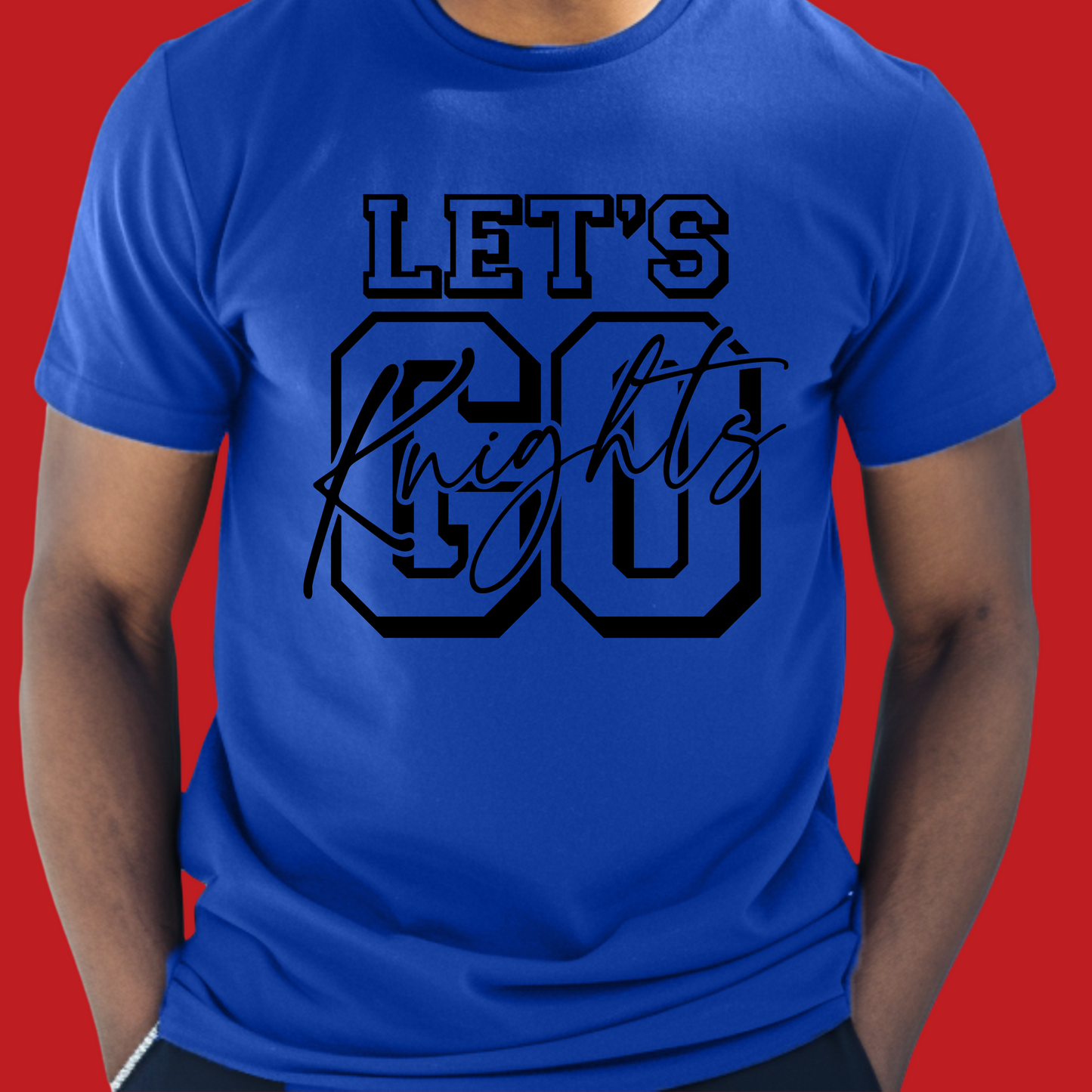 Knights School Spirit Shirt - Let's Go Knights - Rep the Knights