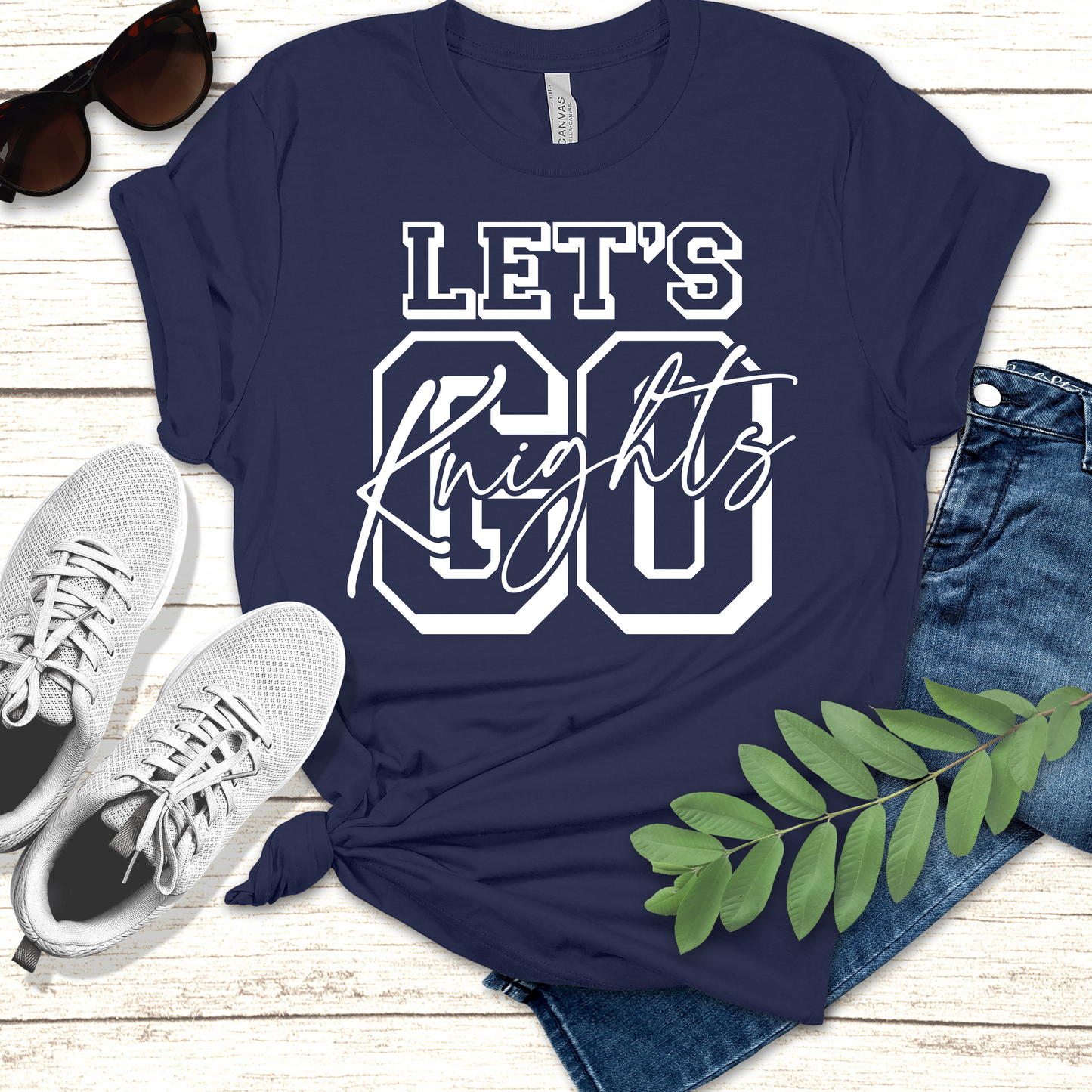 Knights School Spirit Shirt - Let's Go Knights - Rep the Knights
