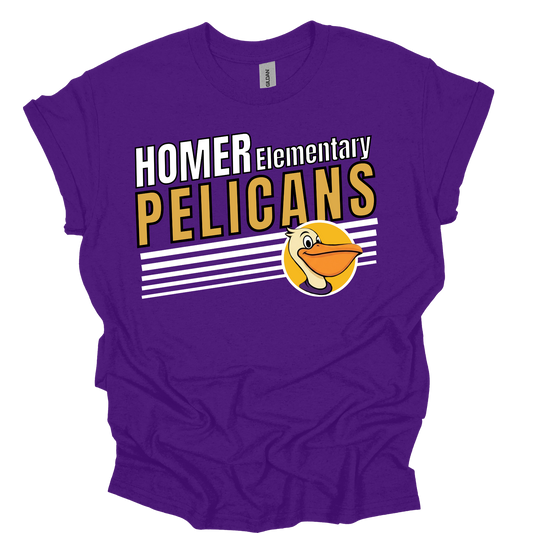 Pelicans Spirit Wear - Homer Elementary School Pelican Unisex Shirt