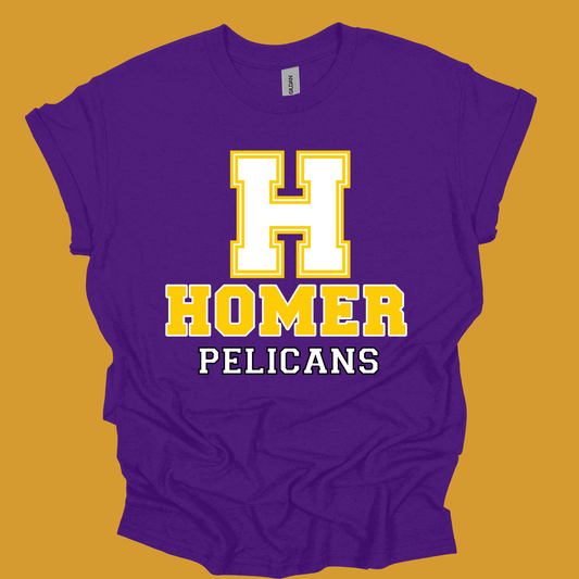 Pelicans Spirit Wear - Homer Pelicans Spirit Wear Shirt