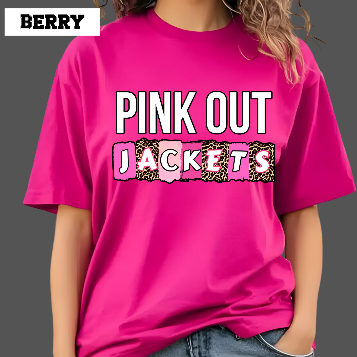 Pink Out Team Mascot Custom T-Shirt: Pink Out Shirt for Game Day Breast Cancer Support Tee