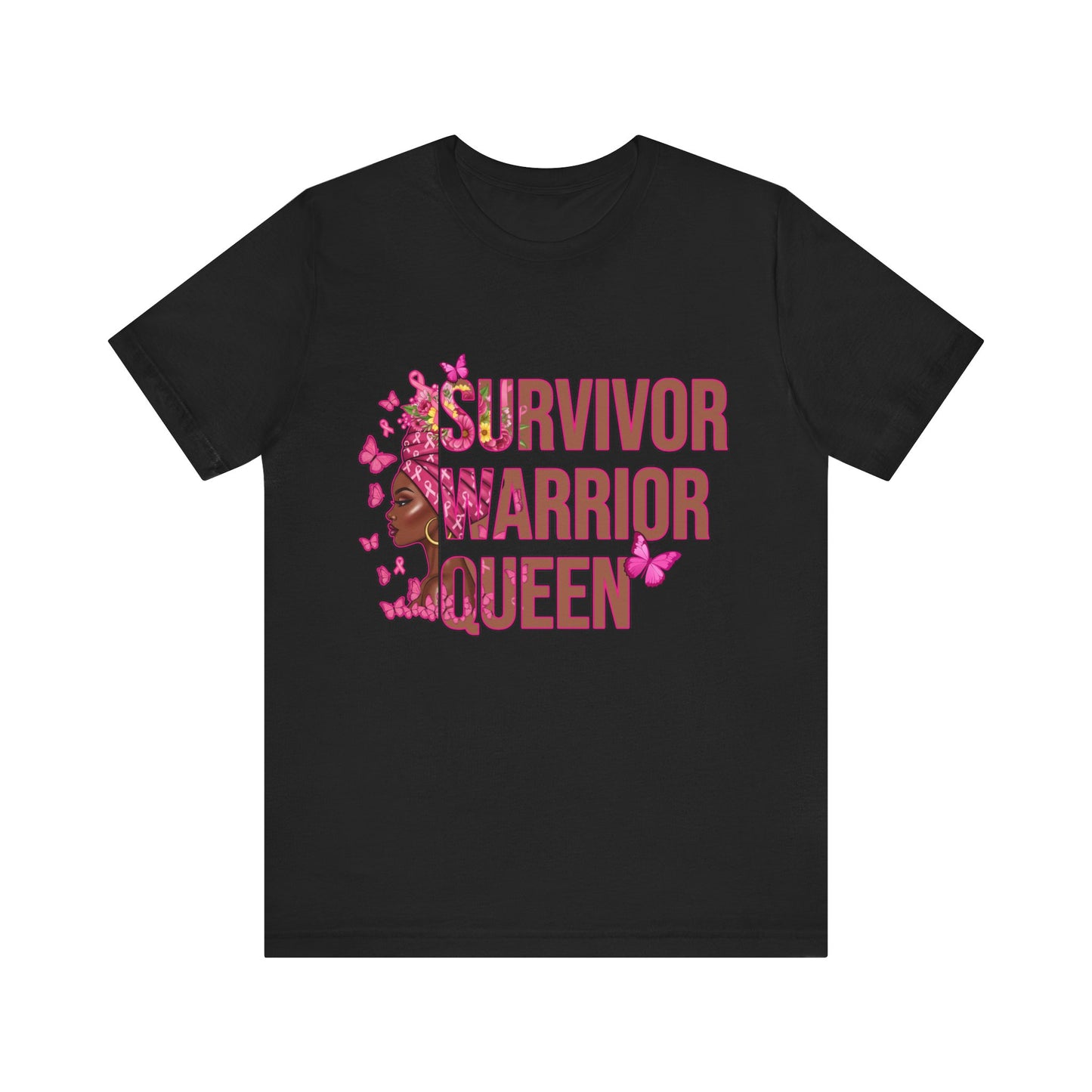Black Women Empowerment Tee - Survivor Warrior Queen Graphic Tee