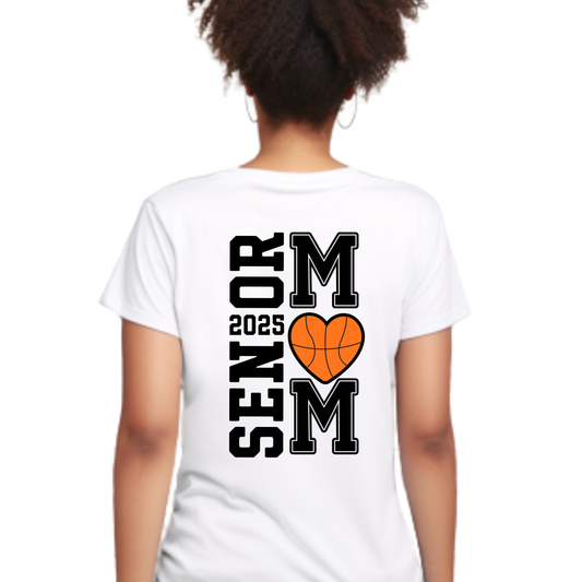 Senior Mom 2026 T-Shirt - Senior Basketball Mom Shirt - Front & Back