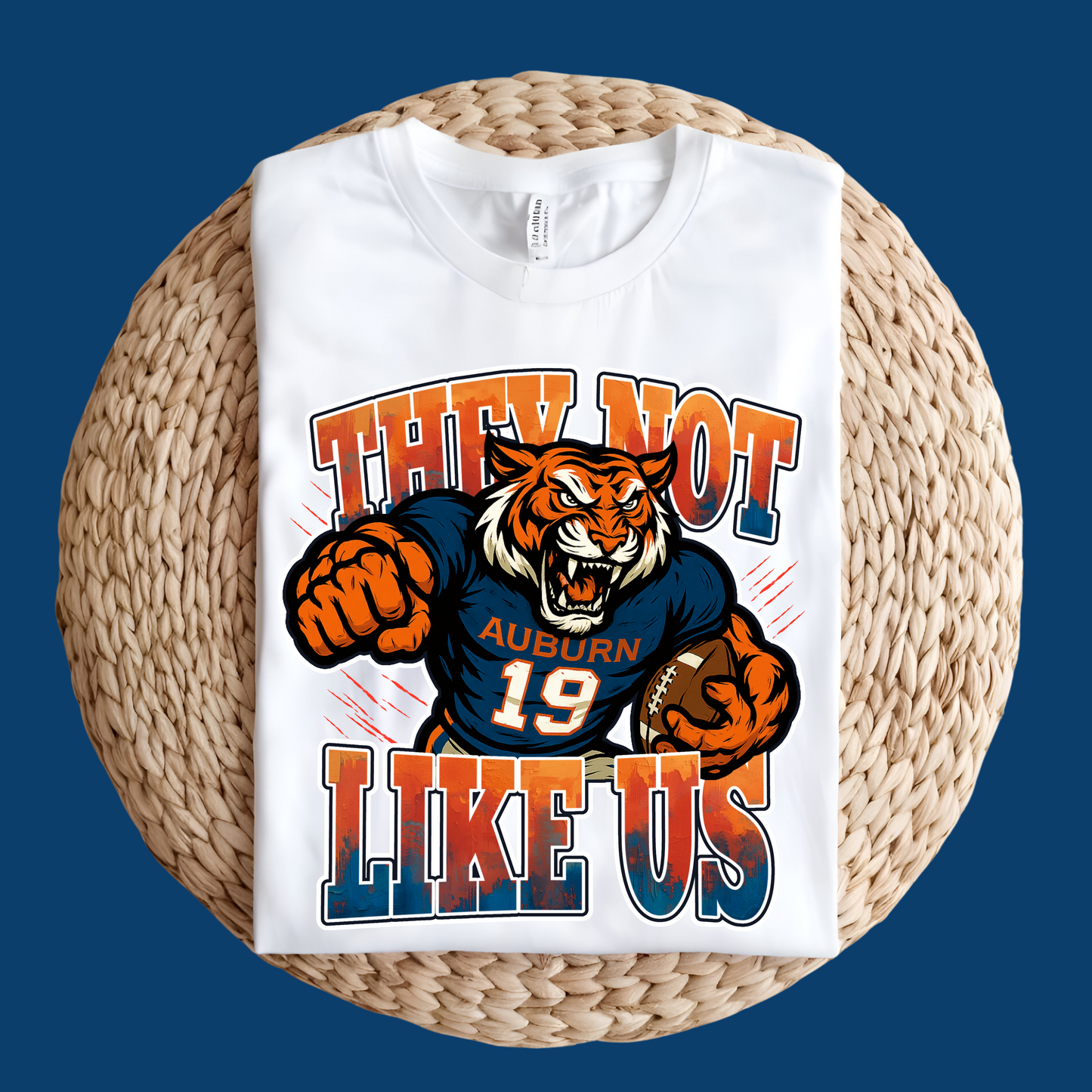 Auburn Football Fan T-Shirt - Tigers "They Not Like Us" Game Day Tee