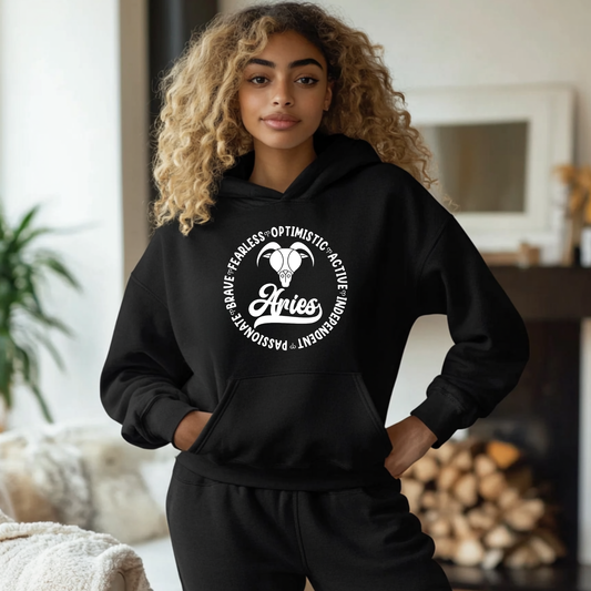 Aries Zodiac Shirt - Astrology Apparel, Crewneck, Long Sleeve, and Hoodie