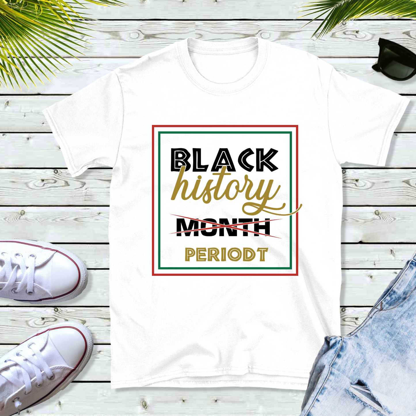 Black Woman wearing white shirt to celebrate black history for African American heritage wear to support black history month to wear to black history parades