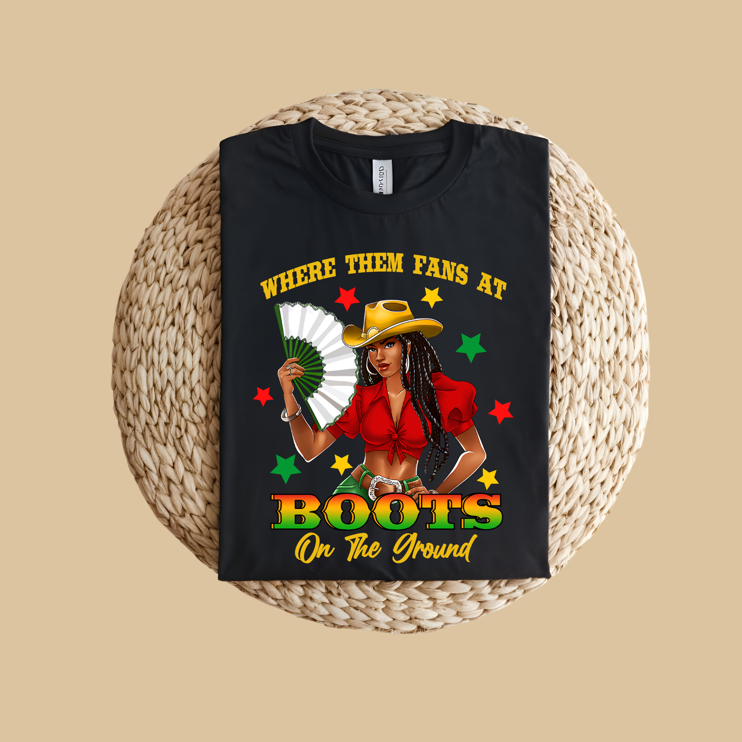 Black Pride Tee – “Boots On the Ground” Juneteenth Typography Tee