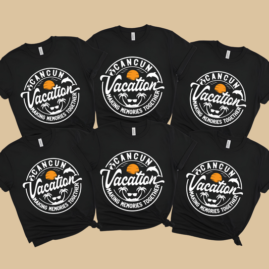 Cancun Vacation Shirt - Cancun Vacation Making Memories Together - Family Match Tee