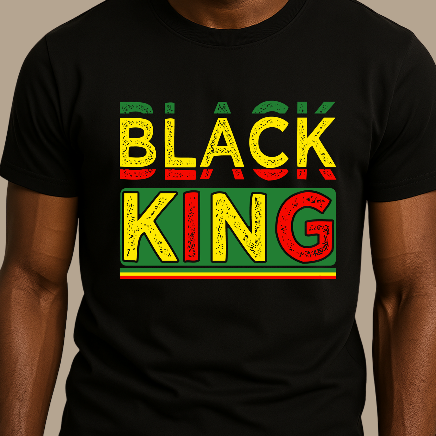 Cultural Pride Tee - Black King - Crown Yourself Daily T-Shirt