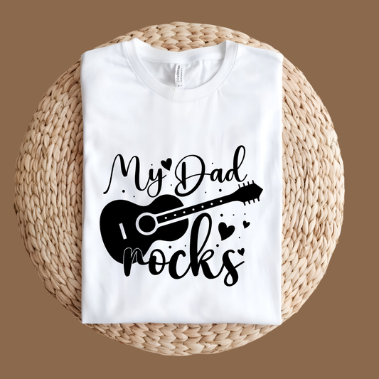 Dad Shirt - My Dad Rocks – The Ultimate Father's Day Shirt for Cool Dads