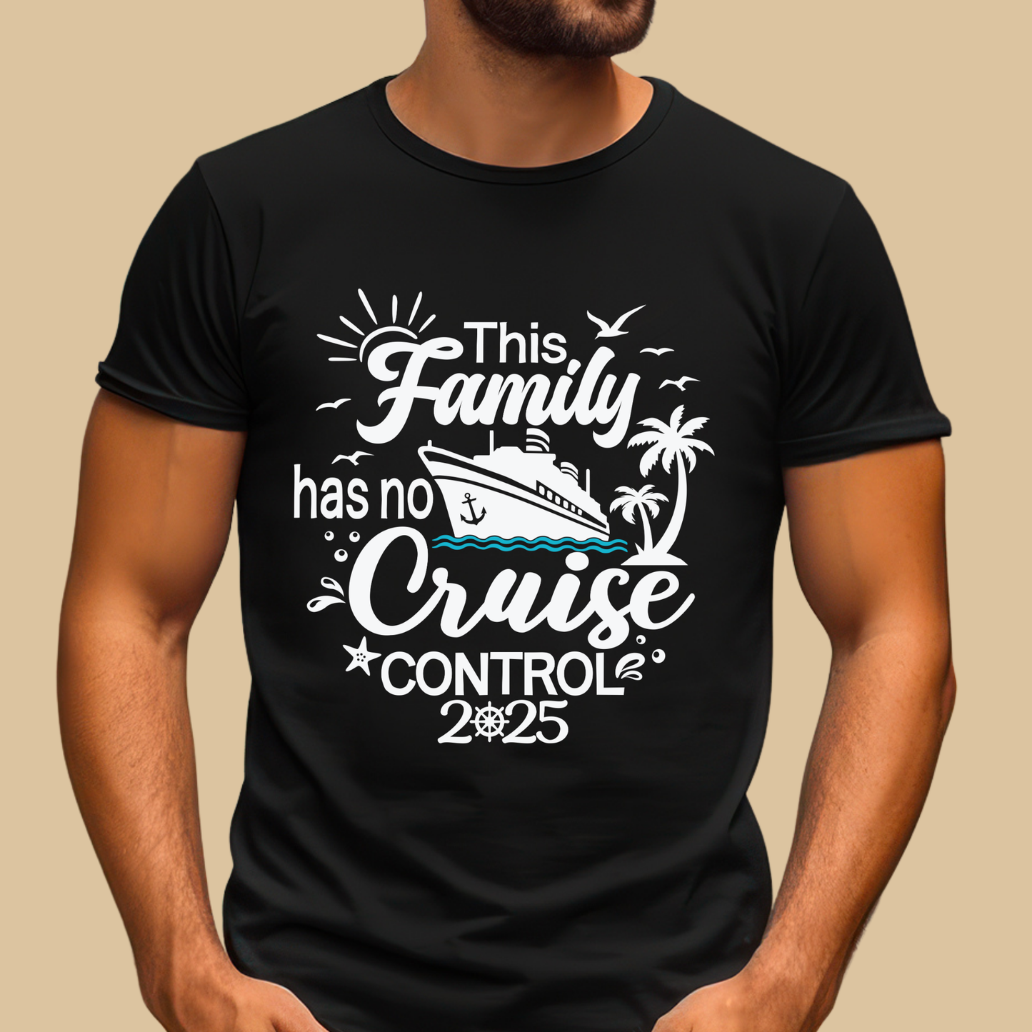 Family Cruise Shirt - This Family has no Cruise Control 2025 - Family Vacation Matching Tee's