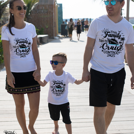 Family Cruise Shirt - This Family has no Cruise Control 2025 - Family Vacation Matching Tee's