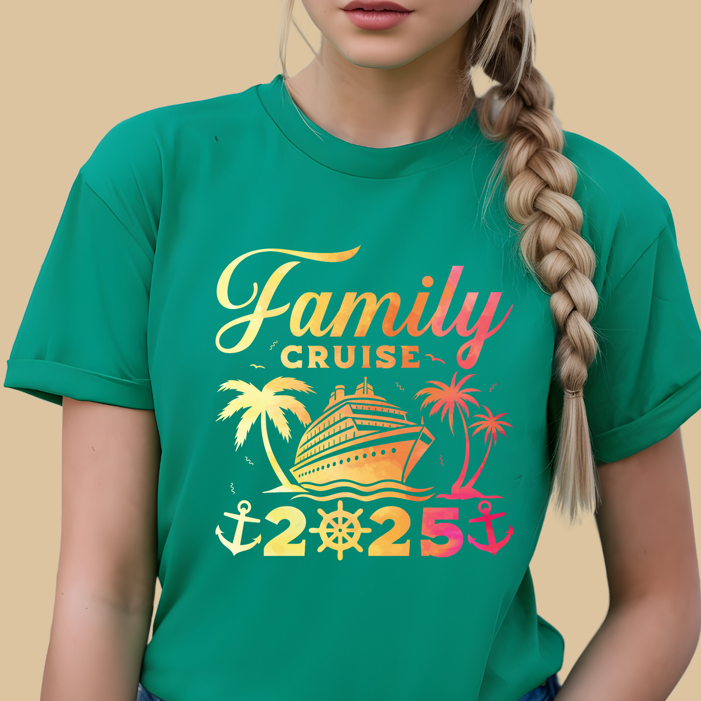 Family Cruise Shirt - Vibrant Family Cruise 2025 - Matching Family Cruise Tee