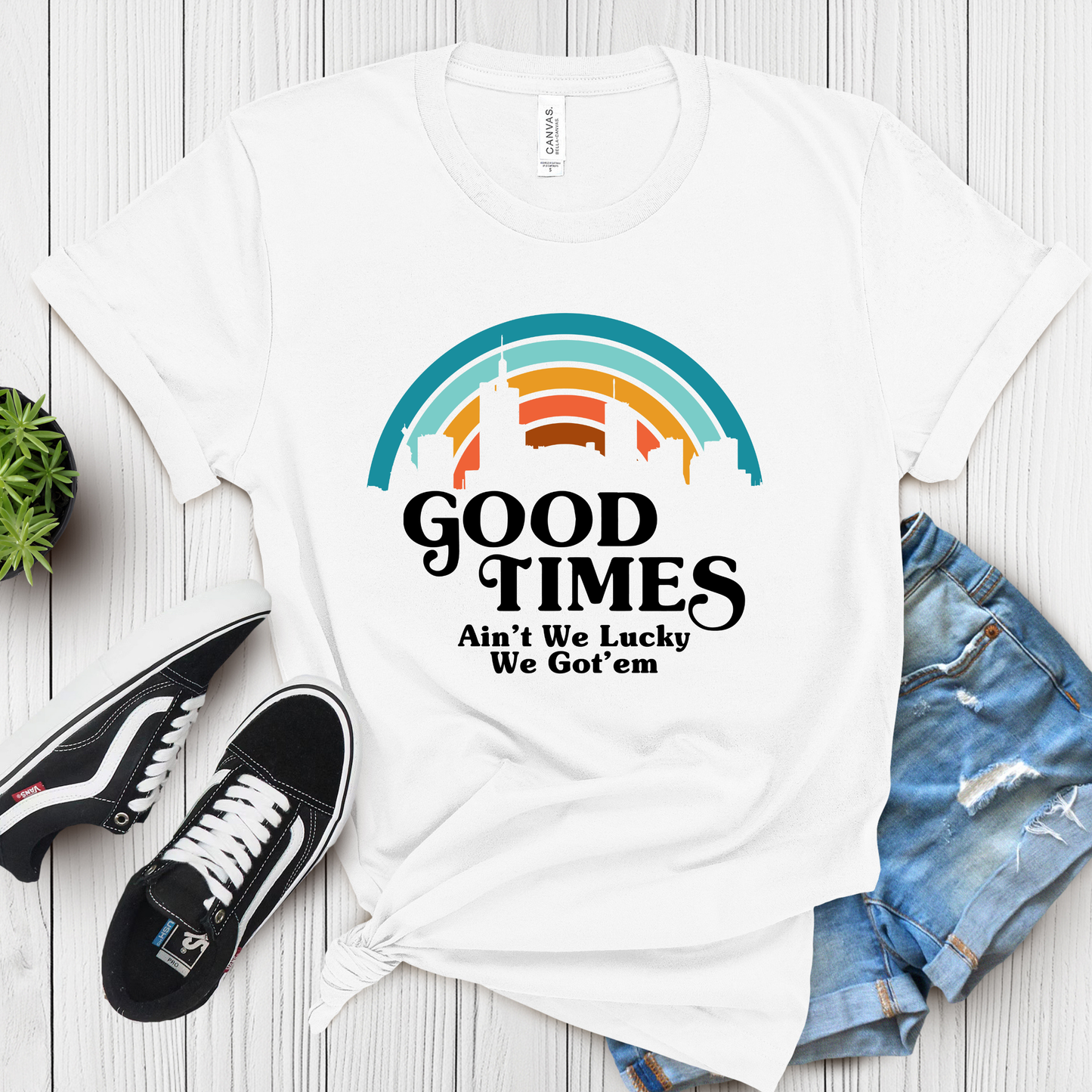 Family Reunion Shirt - Good Times Ain't We Lucky We Got'em - Custom Family Tee