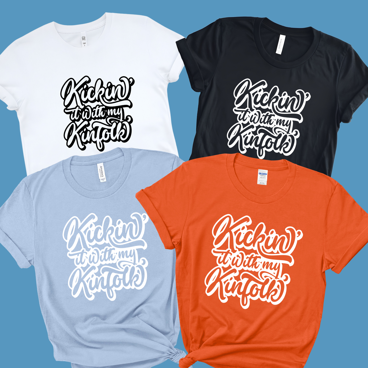 Family Reunion Shirt - Kickin' it with my Kinfolk Unisex Graphic Tee - Family Reunion T-Shirt