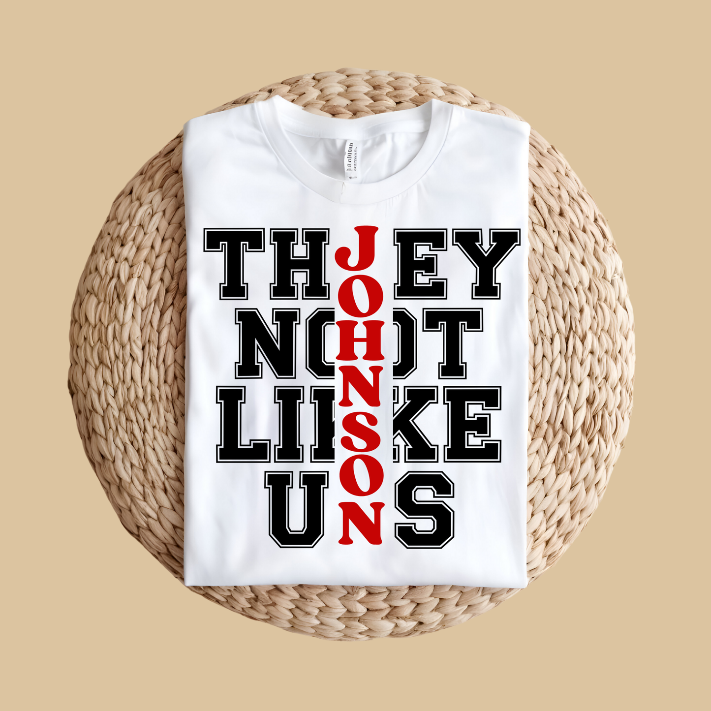 Family Reunion Shirt - They Not Like Us -Custom Family Name Matching Tee