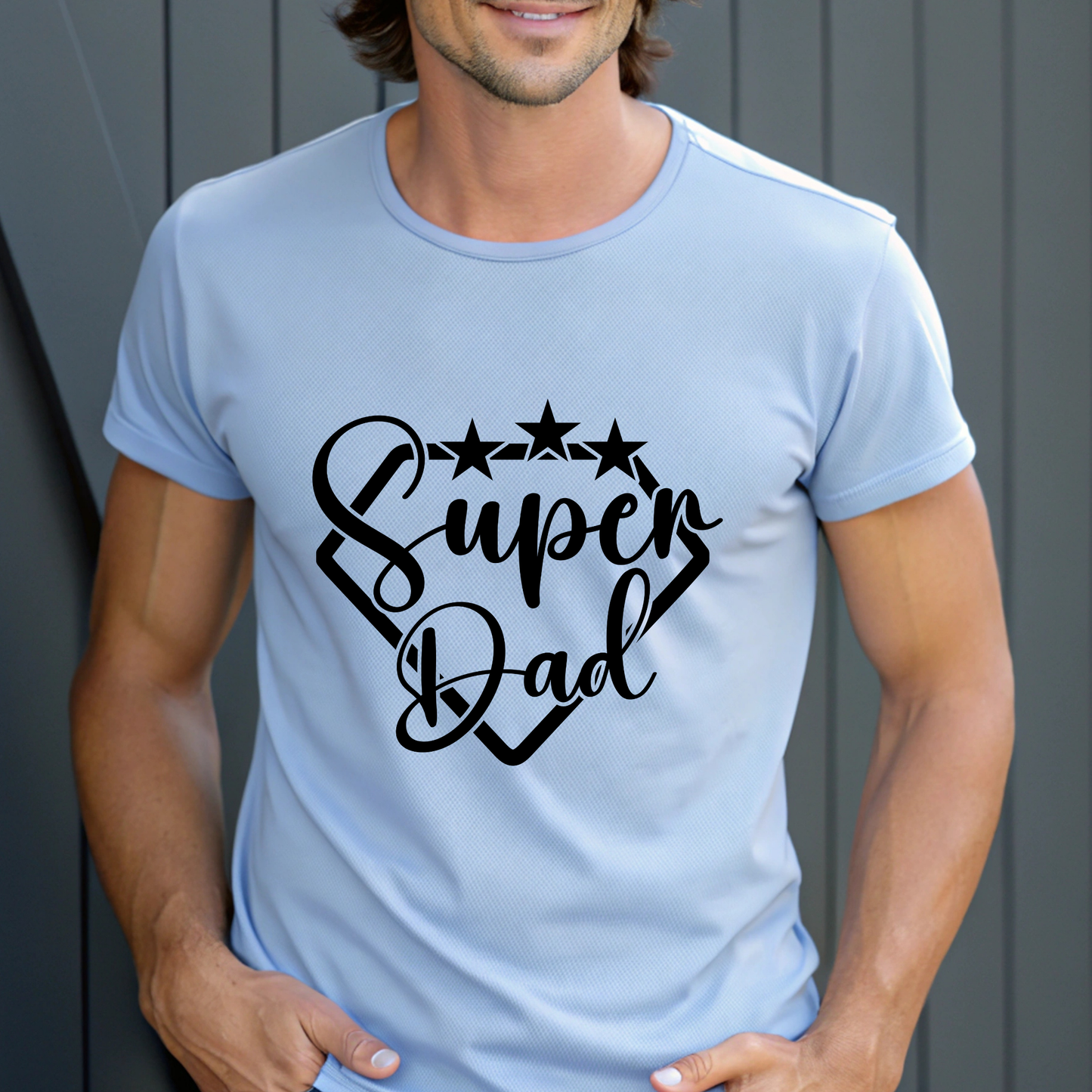 Father's Day Shirt - Super Dad - Cool Dad Comfy T-Shirt