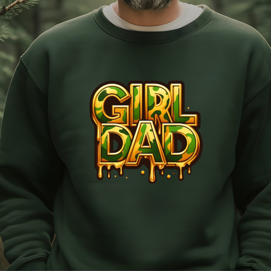 Girl Dad Sweater, Girl Dad Camouflage Shirt, Father Daughter Shirt, Gird Dad Hoodie, Girl Dad Fashion, Girl Dad Gift, Proud Girl Dad, Best Dad Shirt, Girl Dad Clothing, Daddy's Girl Shirt