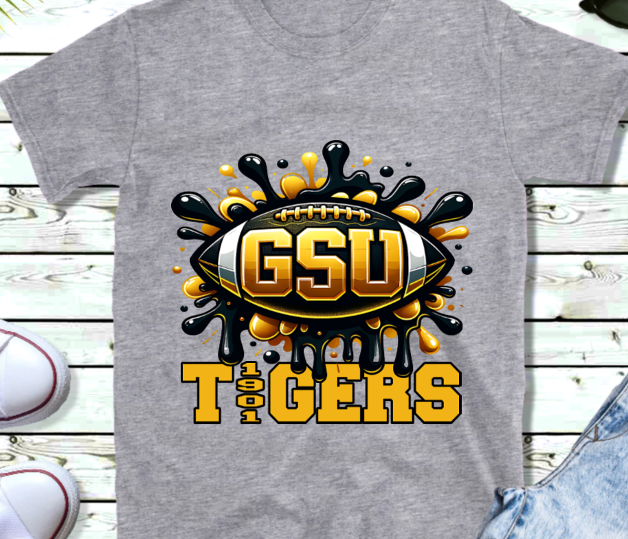 GSU Tiger 1901 Heather Grey Bella Canvas T-Shirt Women with grey grambling Tigers University Tshirt GSU Grambling State University Tiger 1901 White Bella Canvas shirt