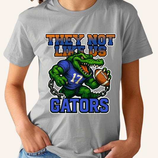 Gators Mascot Shirt - They Not Like Us - Swamp Squad Spirit Tee