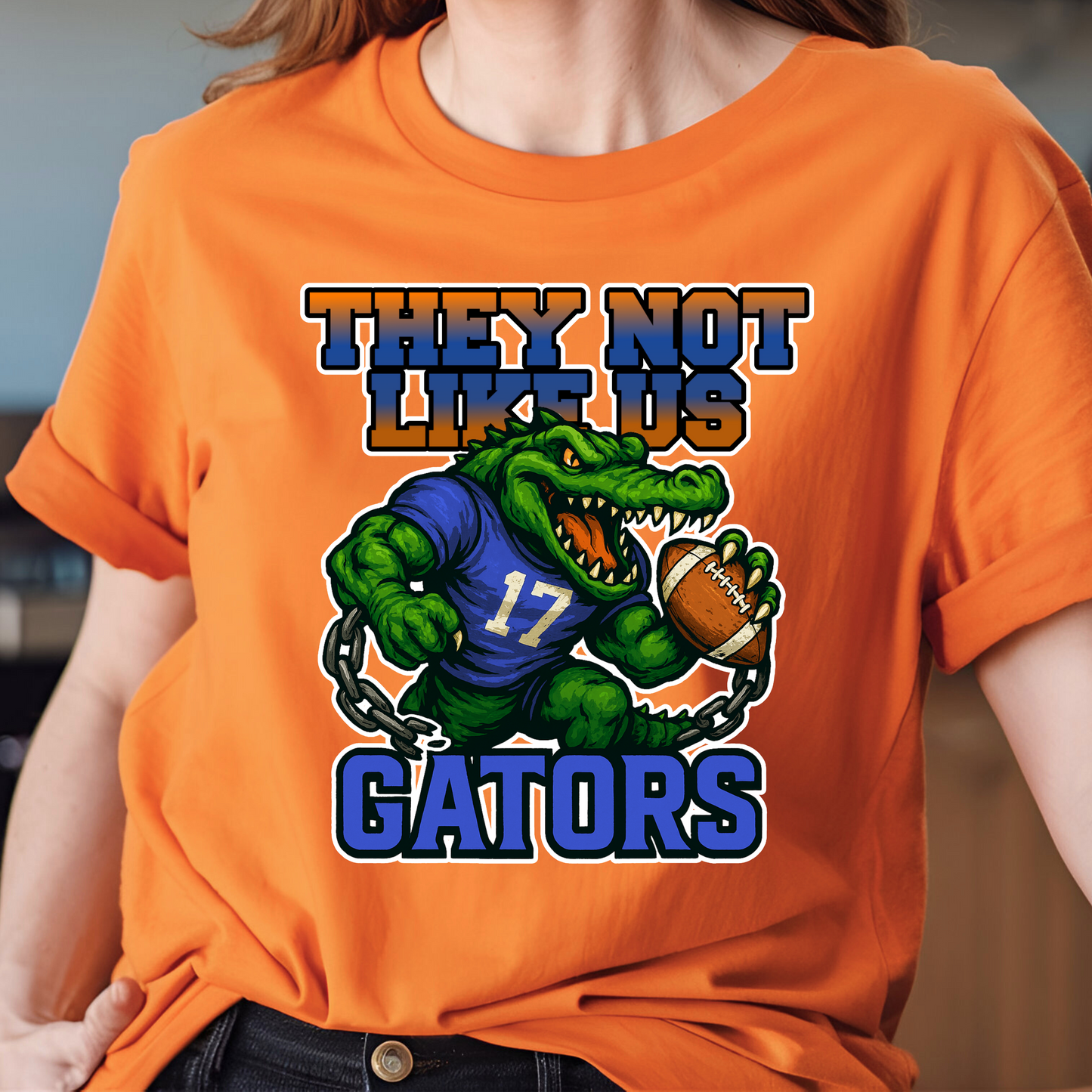 Gators Mascot Shirt - They Not Like Us - Swamp Squad Spirit Tee