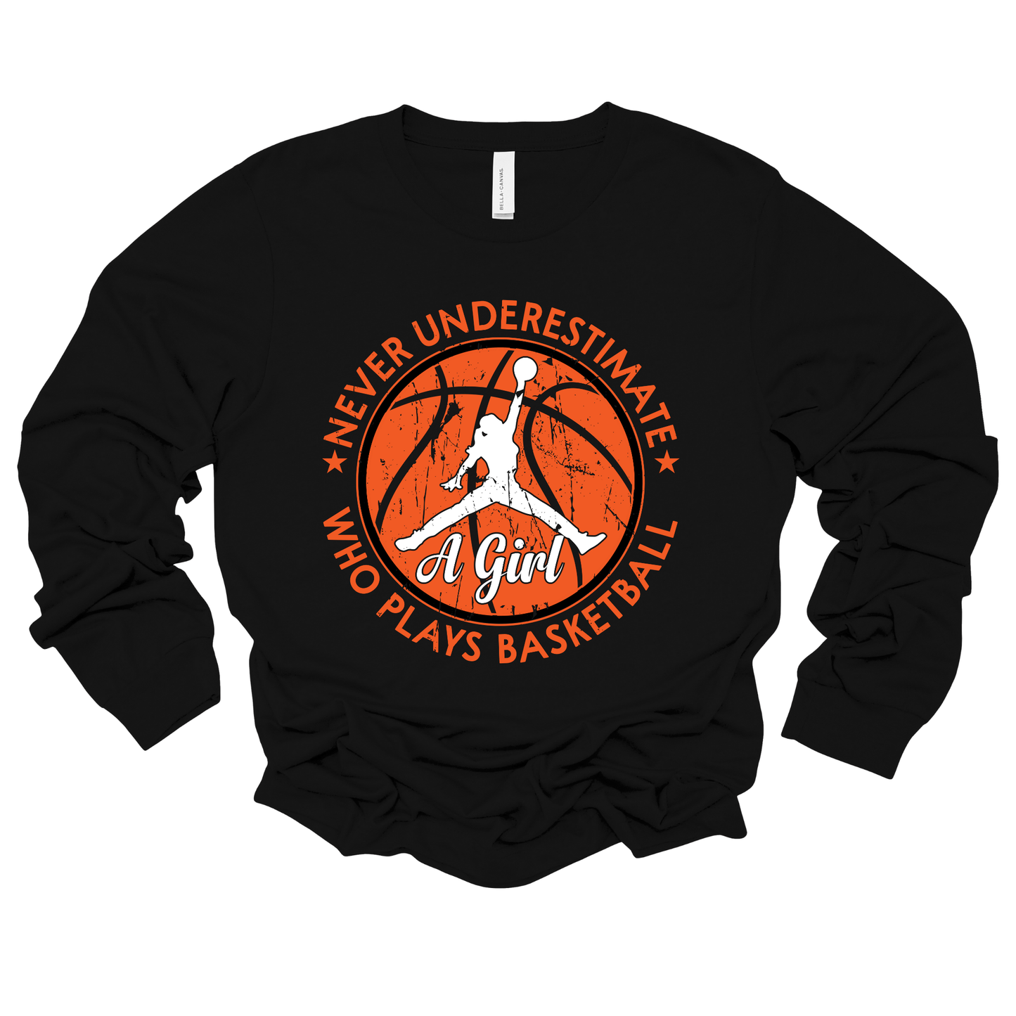 Girl Basketball Shirt - Never Underestimate a Girl Who Plays Basketball T-Shirt