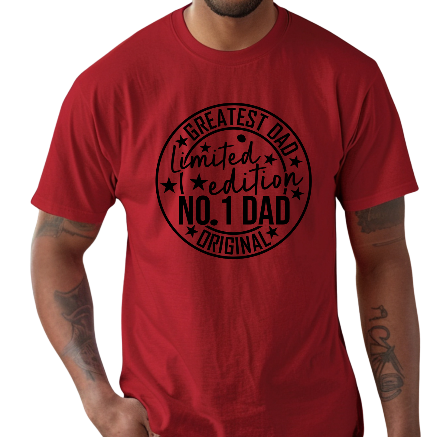 Greatest Dad Shirt - Limited Edition No.1 Dad Original Father's Day T-Shirt Red shirt