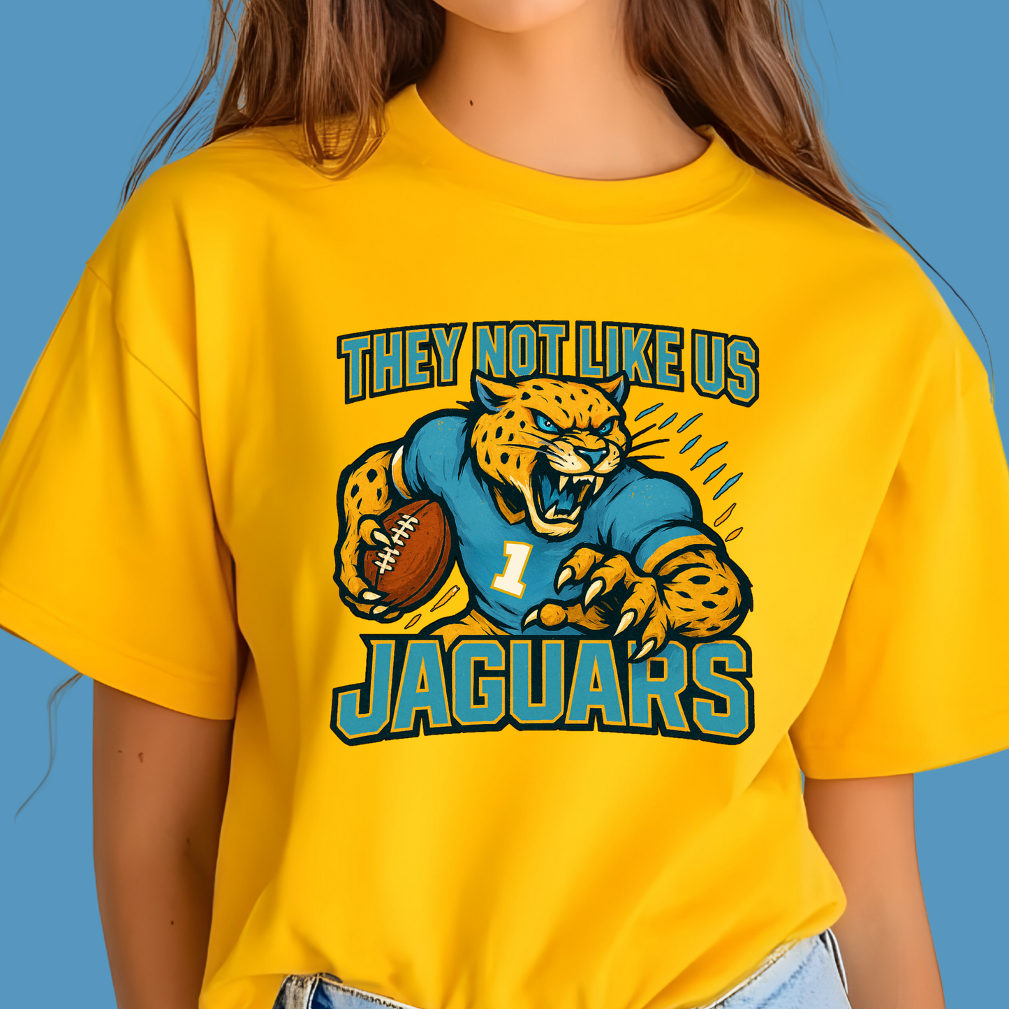 Jaguars T-Shirt - They Not Like Us - Southern Pride Mascot Game Day Tee
