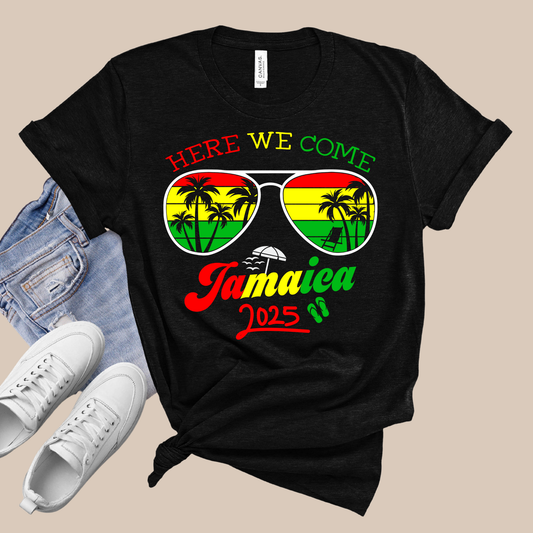 Jamaica Vacation Shirt - Here We Come Jamaica - Family Match Tee