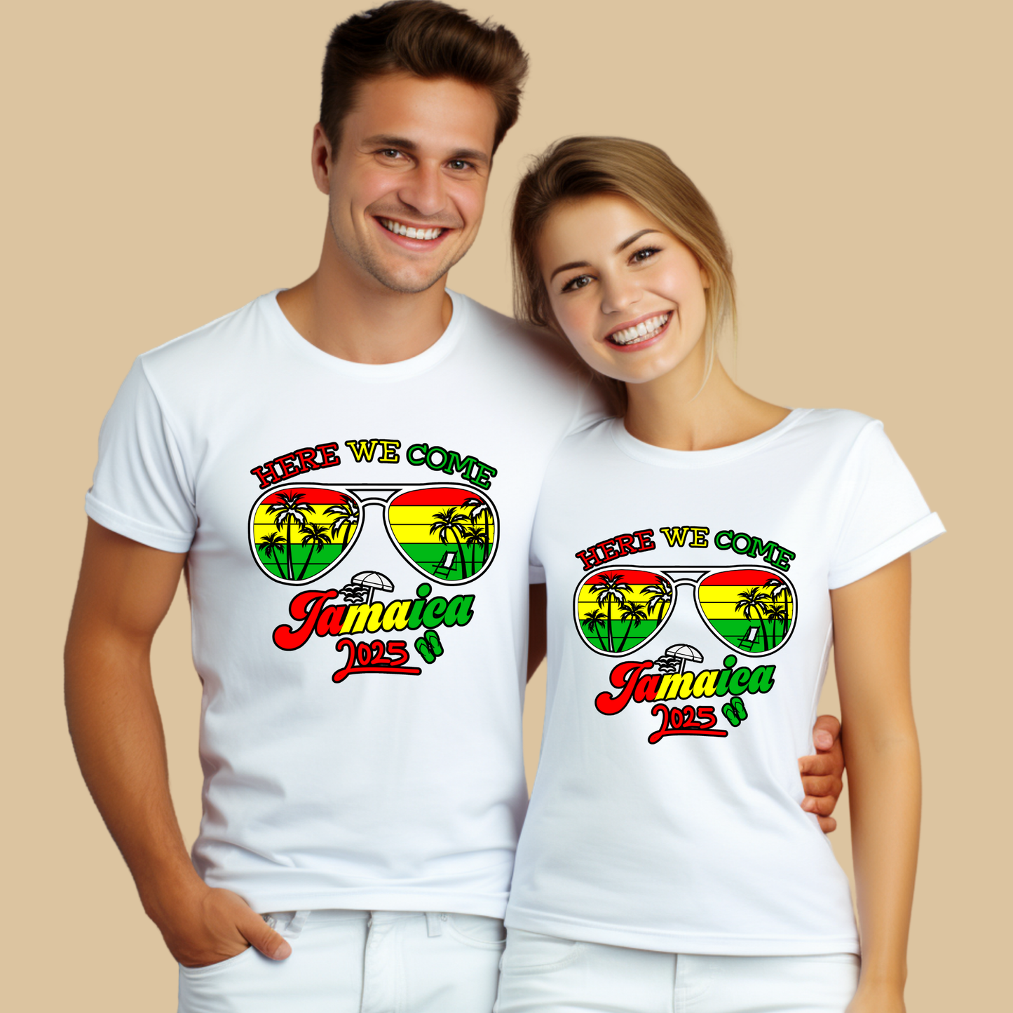 Jamaica Vacation Shirt - Here We Come Jamaica - Family Match Tee