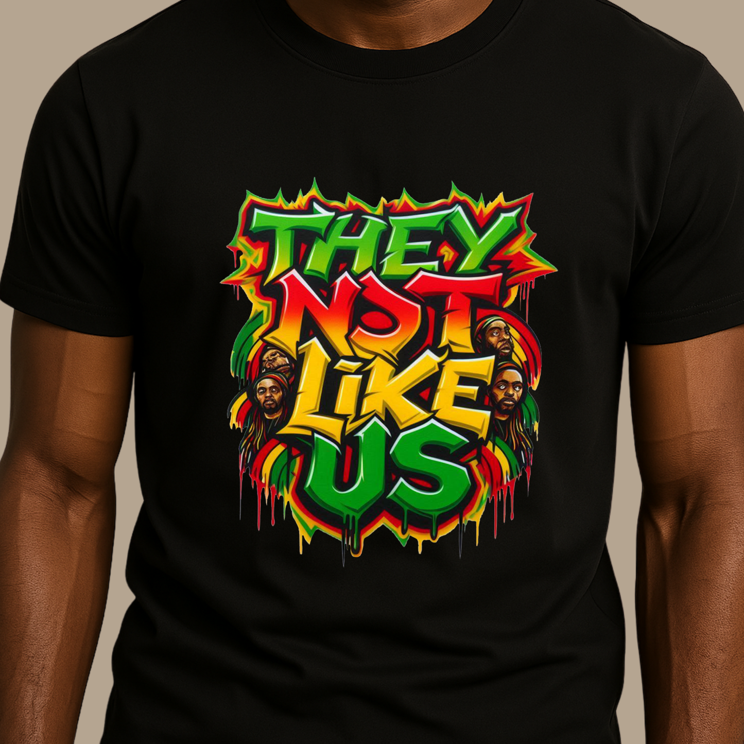 Juneteenth T-Shirt - They Not Like Us Graphic Relaxed Tee