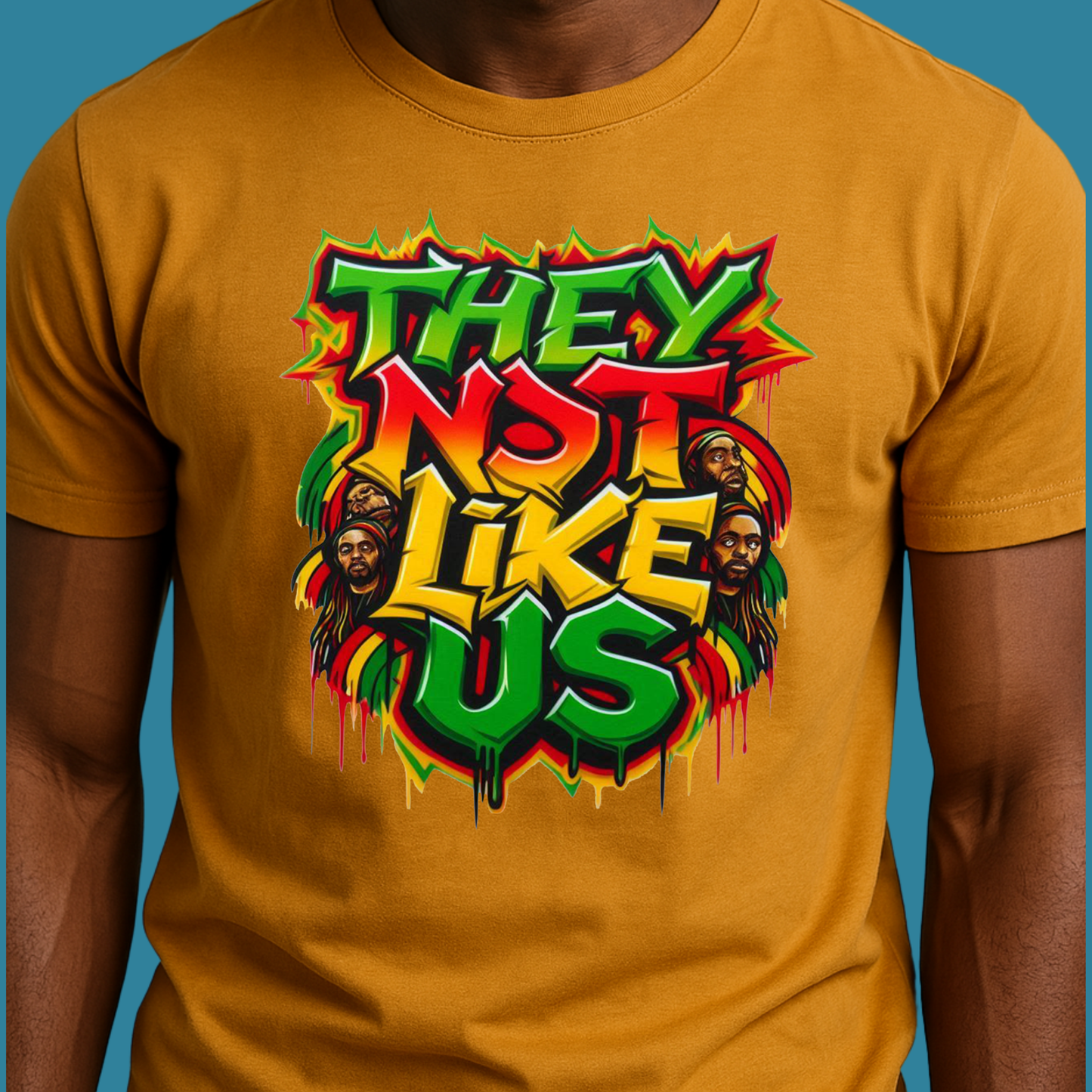 Juneteenth T-Shirt - They Not Like Us Graphic Relaxed Tee