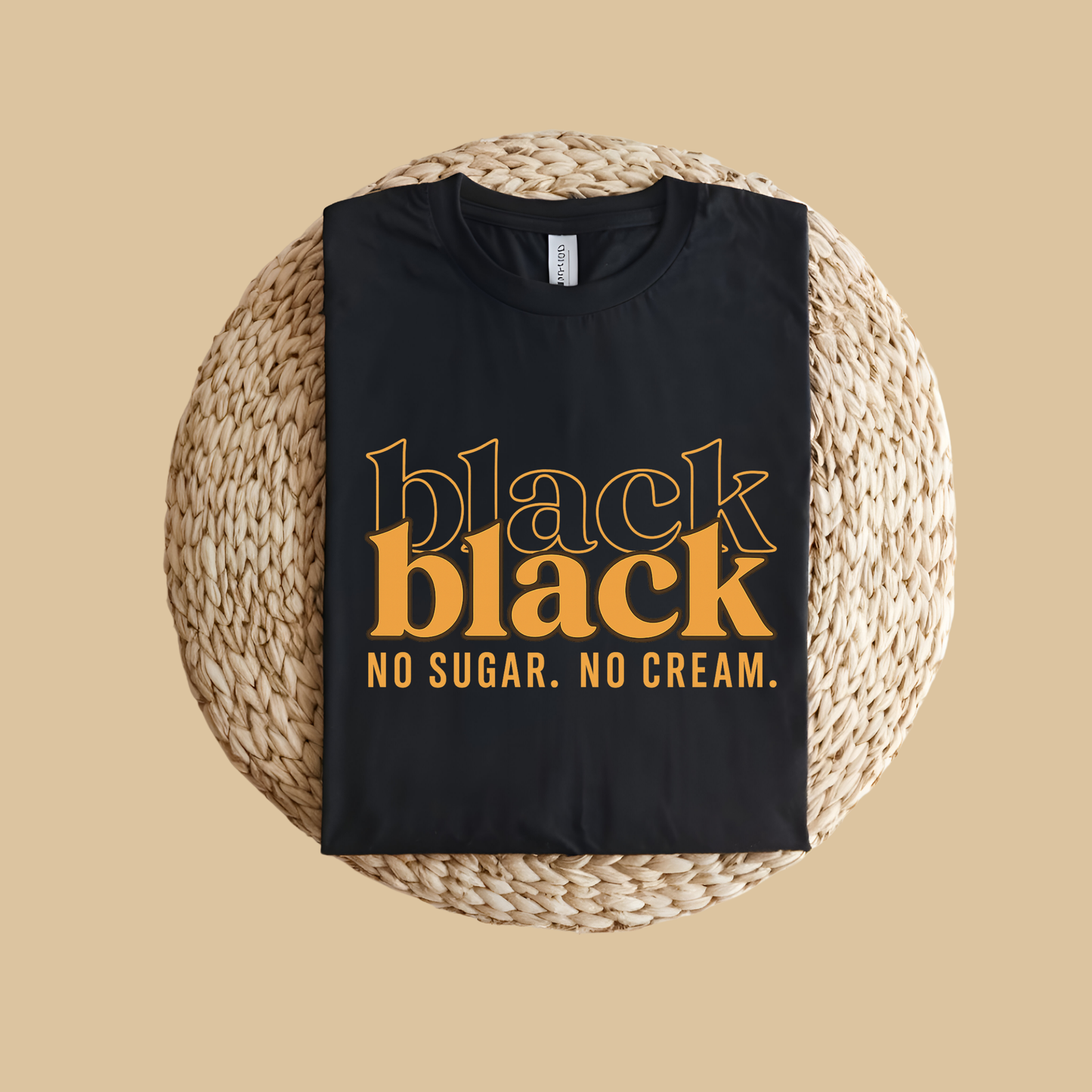 Juneteenth Typography Tee - Freedom, Unfiltered – Black No Sugar No Cream