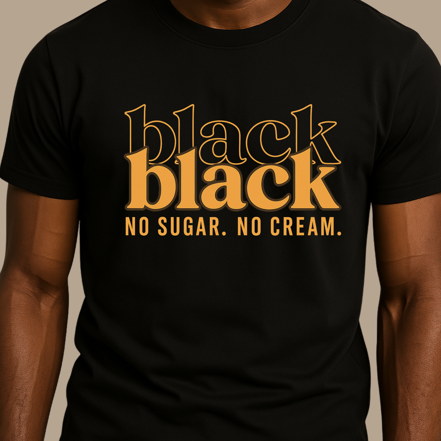 Juneteenth Typography Tee - Freedom, Unfiltered – Black No Sugar No Cream