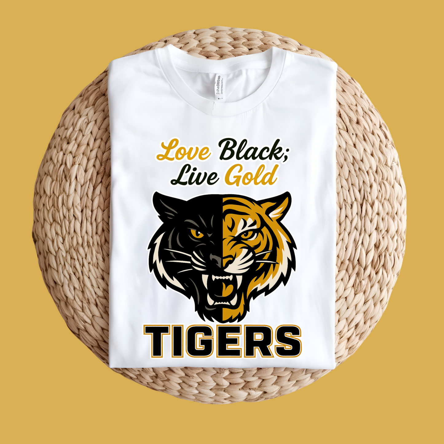 Grambling Tigers Football T-Shirt - Fierce Split Face Tigers Graphic Tee