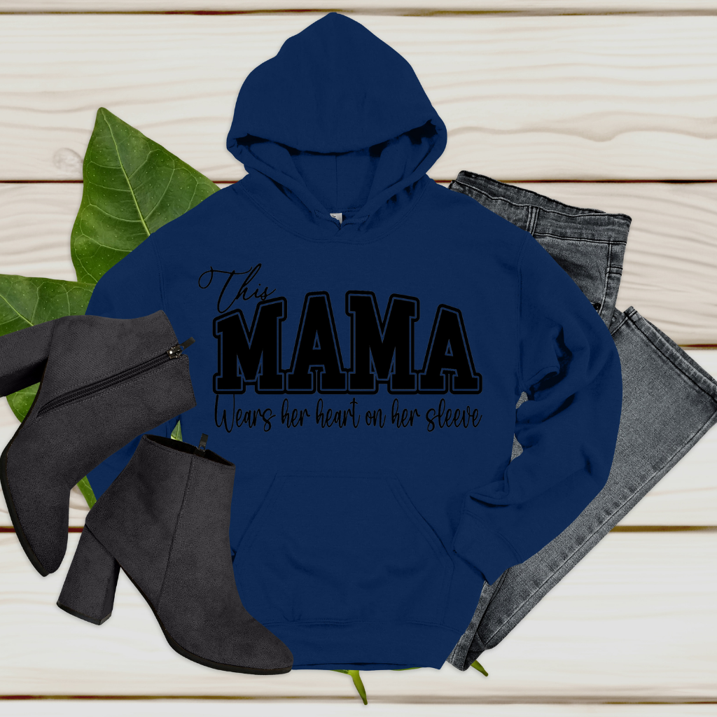 Custom MAMA Hoodie , Mom Life Sweater, Mother's Day Gift, Keepsake for Mom, Heartfelt MoM Shirt, Loving Mom Shirt, Mom and Kids Clothing, Personalized Family Sweatshirt, Mama Custom Sweatshirt