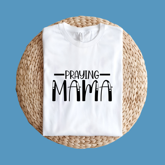 Mom Shirt - Praying Mama Graphic Tee - Cute Mama Comfy T-Shirt