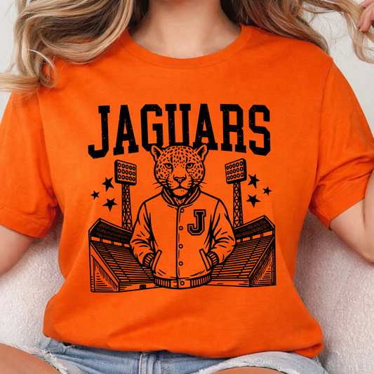 Jaguars Mascot Shirt - Jaguar Varsity Jacket Football Game Day Spirit T-Shirt