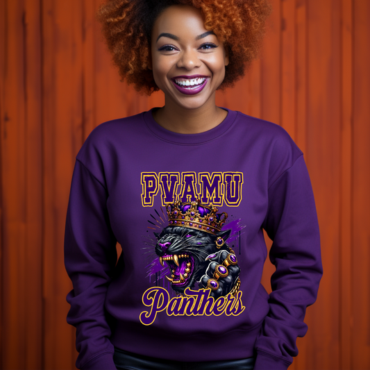 Prairie View Panthers Prairie View A&M Purple Woman's Crewneck Sweater