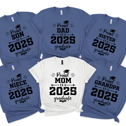 Proud Family Tee - Senior Class of 2025 Proud Family Senior Tee's Bulk family keepsake shirts