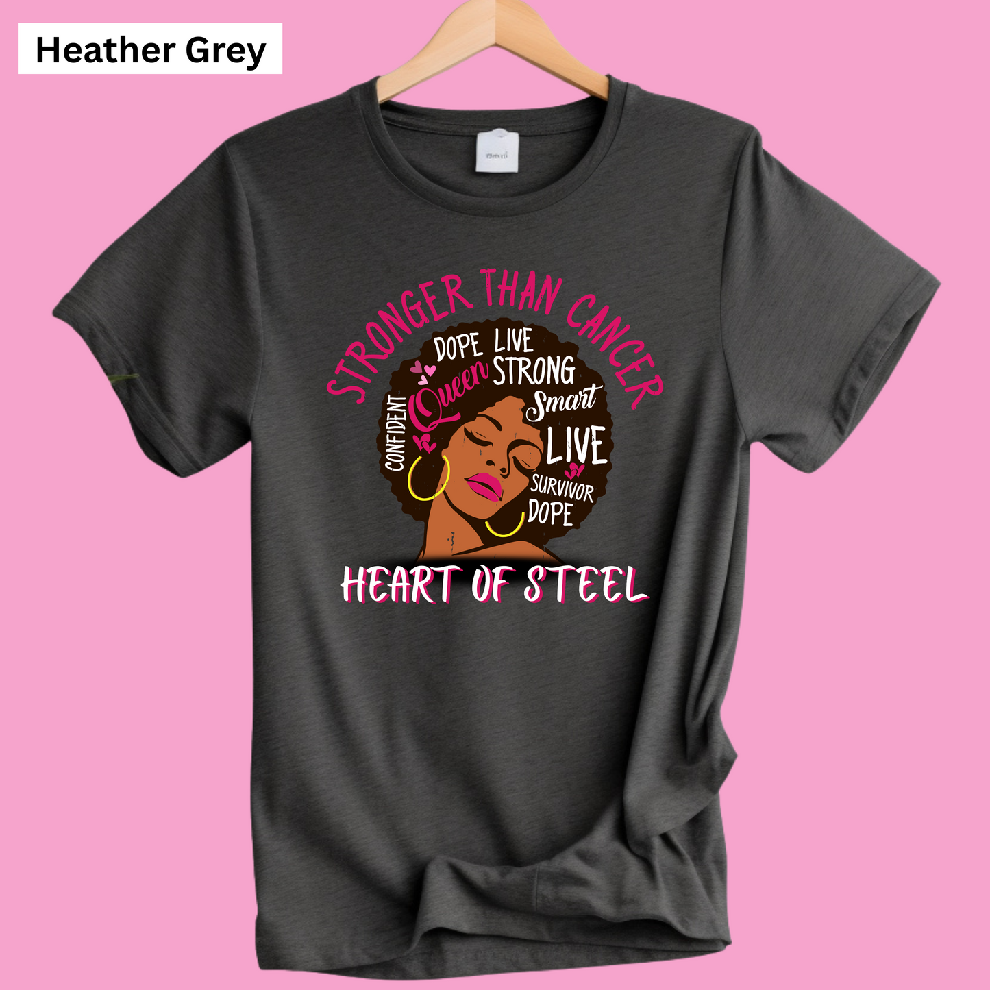 Pink Out T-Shirt - Heart of Steel - October We Wear Pink