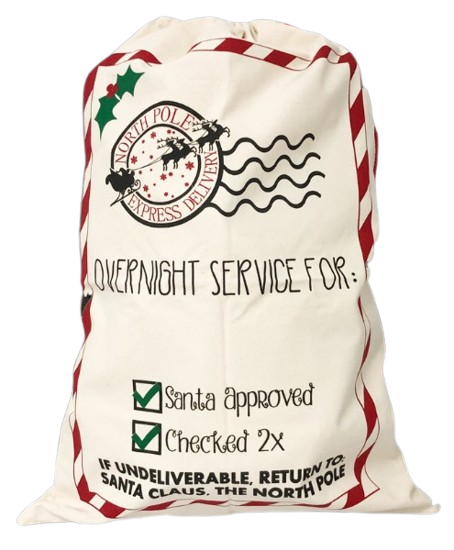 Personalized Christmas Sack, Canvas Christmas Bag, Santa Gift Sack, Holiday Gift Keepsake, Canvas Keepsake Bag, Holiday Canvas Gift Bag, Custom Holiday Gift Bag
