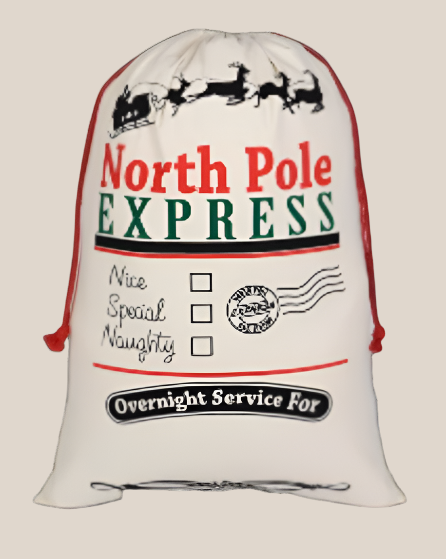 Personalized Christmas Sack, Canvas Christmas Bag, Santa Gift Sack, Holiday Gift Keepsake, Canvas Keepsake Bag, Holiday Canvas Gift Bag, Custom Holiday Gift Bag