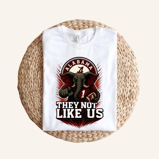 Alabama Football Shirt - Alabama They Not Like Us Football Game Day Tee