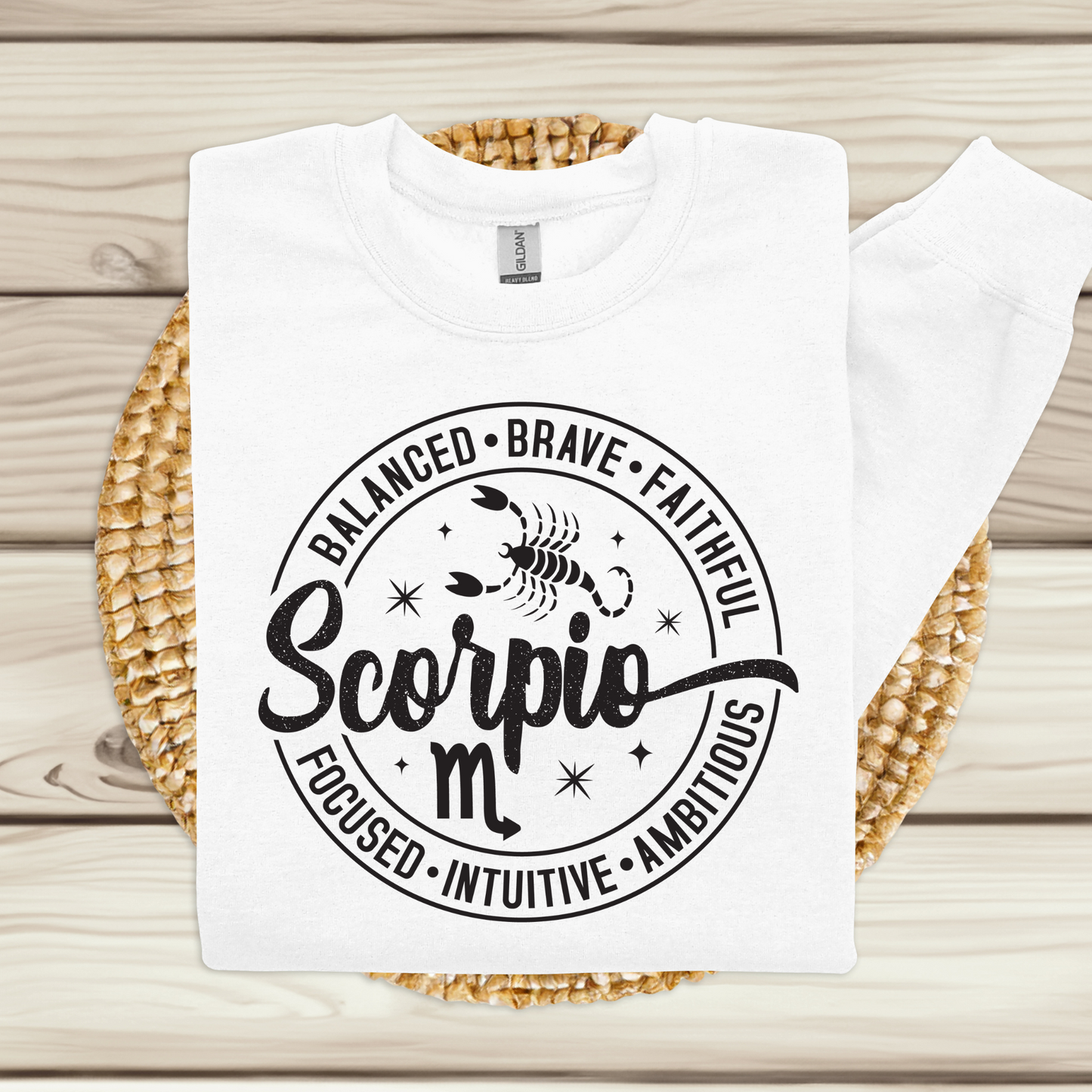 Scorpio Horoscope Astrology Sweatshirt - Celestial Charm Zodiac Sweater perfect for a thoughtful birthday gift