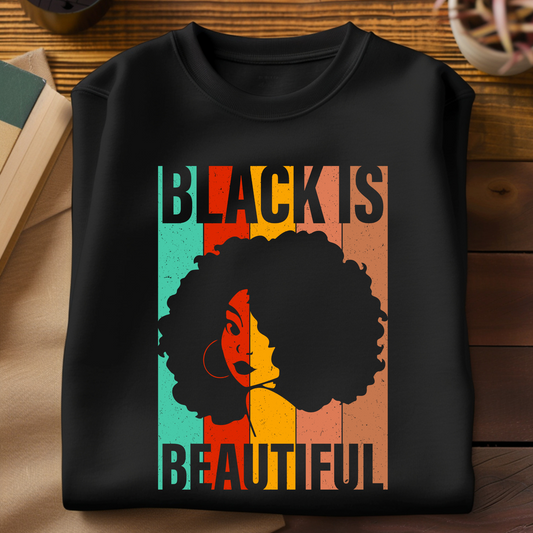 Black is beautiful women's black sweater to rock your black is beautiful and Self Love